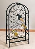 Old Dutch International 27-Bottle Matte Black Arched Wine Rack Old Dutch International 27-Bottle Matte Black Arched Wine Rack