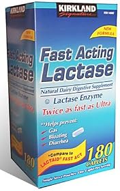 180 Caplets Fast Acting Lactase - Lactase Enzyme - Compare to the Active Ingr