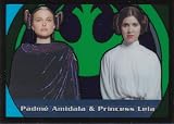 2006 Star Wars Evolution Update Galaxy Crystal Card- Padme Amidala & Princess Leia #G2