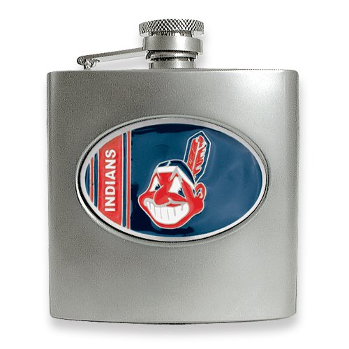Cleveland Indians Stainless Steel Hip Flask