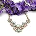 VANKER Elegant Women Necklace Choker Water Drop Diamond Acrylic Flower Pendant Chain