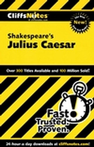 CliffsNotes on Shakespeare's Julius Caesar (Cliffsnotes Literature Guides)