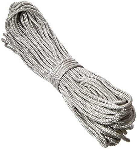 Northstar Mil Spec Utility Polyester Paracord Cord with 7 Inner Nylon Strands, 50-Feet, Silver