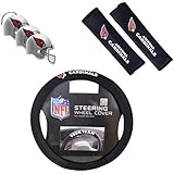 Official National Football League Fan Shop Authentic Auto Accessories Bundle. Everyday Is Game Day with This Wheel Cover, Seat-belt Cover and 3-Pack Air Freshener. Show Team Pride in Your Vehicle