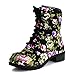 Womens Four Season Lace up Floral Mid Knee Boot (Adults)