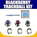 Jet Black + Royal Blue + Purple BlackBerry Trackball Joystick / Navigate / Pearl / Ri...
