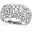 14K White Gold Diamond Anniversary Band - 0.75 Ct.