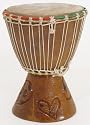 8" Extra Small Authentic Handmade Djembe Drum - Traditional African Musical Instrument
