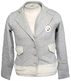 Pittsburgh Steelers Womens Sweater Blazer Grey