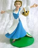 Disney Beauty and the Beast, 3" Plastic Pvc Belle Figure Doll Toy, Cake Topper Styles May Differ