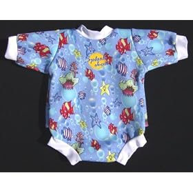 Splash About - Le BabySnug combinaison miniature: Poisson Bleu, L (approx. 3 - 6 mois)