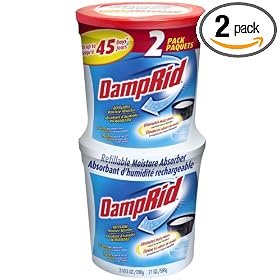DampRid FG60 Refillable Moisture Absorber, 2-Pack