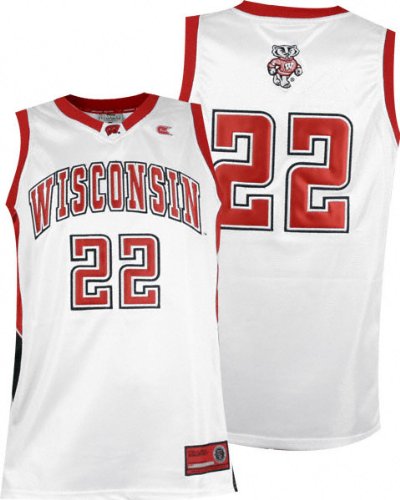 Buy Wisconsin Badgers White Endline Basketball Jersey