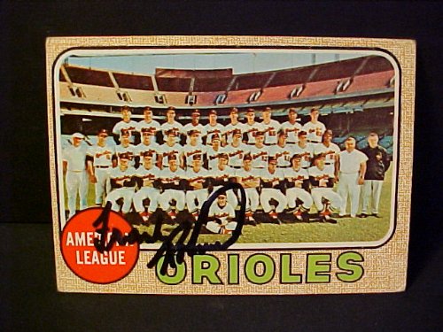 Frank Robinson Baltimore Orioles Team #334 1968 Topps Signed Autographed Baseball Card