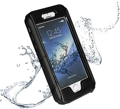 Uniachieve[PRO] Armband Waterproof Shockproof Dustproof Snowproof Case 360 Degree Protection Touch ID for iPhone 6/6S (black)
