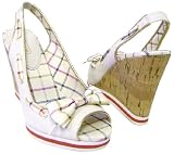 COACH TWIRLING SIGNATURE PLATFORM PEEP WEDGE SHOES NEW