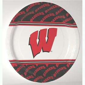 University of Wisconsin 9 Paper Dinner Plates (8 count)