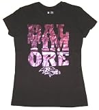 Baltimore Ravens NFL Women's Team Apparel Purple Metallic Bling Tee Shirt - Small