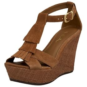 Mia Women's Yasmin Fringe High Wedge
