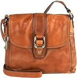 Fossil Handbag - Claudia Rain Crossbody Flap (Color: Cognac) by FOSSIL