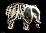 Brooch, 'Filigree Elephant'