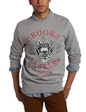 Crooks & Castles Men's Decade Medusa Crew Knit Sweatshirt