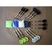 12 St�ck Soft-Dartpfeile Silberpfeil mit Pentathlon Fly 17 gramm gemischt + 100 kurze spitzen Dartset_01_34