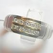 14K Two-Tone Gold Diamond Man's Ring