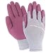 Red Steer A305-S Womens Flower Touch Latex Palm Glove, Burgundy, Small