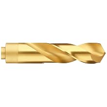 Chicago Latrobe 190C-TN Cobalt Steel Reduced-Shank Drill Bit, TiN Coated, Round Shank, 118 Degree Split Point