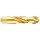 Chicago Latrobe 190C-TN Cobalt Steel Reduced-Shank Drill Bit, TiN Coated, Round Shank, 118 Degree Split Point