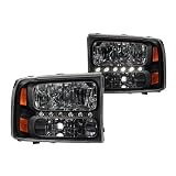 Anzo USA 111106 Ford Black Amber Headlight Assembly - (Sold in Pairs) by AnzoUSA
