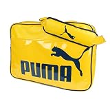PUMA(プーマ) エナメル ショルダー バッグ 【Lサイズ】 チームイエロー 069626-09