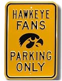 Authentic Street Signs Iowa Hawkeye Fans Parking Sign