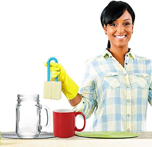 My Glass Brush | Glass Cleaner With Ergonomic U Shaped Handle | Durable ABS and Sponge | 503