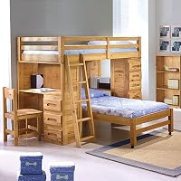 Explorer Twin Twin Student Loft: Chair Included
