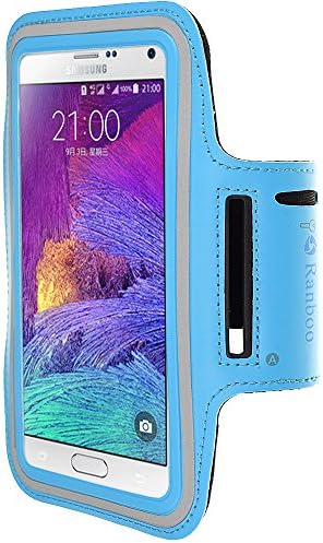 Ranboo cellphone iPhone 6 6S PLUS Armband Running Sports Exercise Armband Sleeve Cases Screen Protector for iPhone 6S, 5, 5S, 5C note 5 4 3 S6 S5 with Key Credit Card Holder / Money Holder (blue)