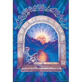 Professionally Framed Grateful Dead (Lute Player) Music Poster - 24x36 with RichAndFramous Black Wood Frame