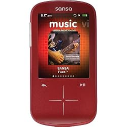 SanDisk Sansa Fuze+ 4 GB MP3 Player (Red)
