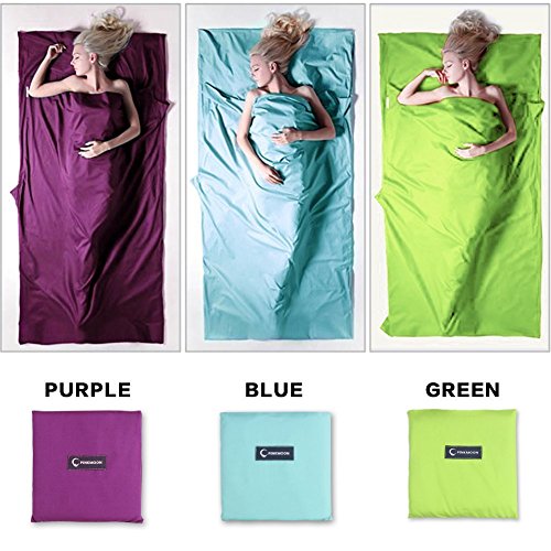 PeakAttacke Adult Travel Ultra Light Portable Envelope Sleeping Bag Accessory Comfortable Traveling Liner for Hotel,Camping