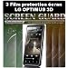 3 FILMS PROTECTION ECRAN LG OPTIMUS 3D