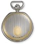 Avalon 17 Jewel Mechanical Skeleton Two-tone Covered Pocket Watch with Chain, #4041-1