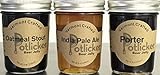 Set of 3 Jars of Beer Jelly - IPA, Porter and Oatmeal Stout