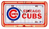 Chicago Cubs Baseball Neon License Plate Clock (5 Stars Online Store - ezshoponline, inc.)