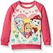 Paw Patrol Girls' Skye, Everest, and Marshall Hearts French Terry Sweatshirt