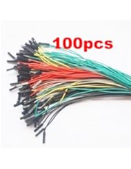 RioRand 100pcs 1p to 1p female to female jumper wire Dupont cable for Arduino 20cm