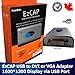 EzCAP808 USB 2.0 to VGA/DVI Adapter - Multi Display Adapter - Extend Display - High Resolution 12801024 1440900 16001200 - Included DVI to VGA Converter - One Adapter is to extend one Display