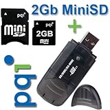 2GB MiniSD Memory Card for LG VX8100/VX9800/XV6700 PLUS FREE CARD READER/WR ....