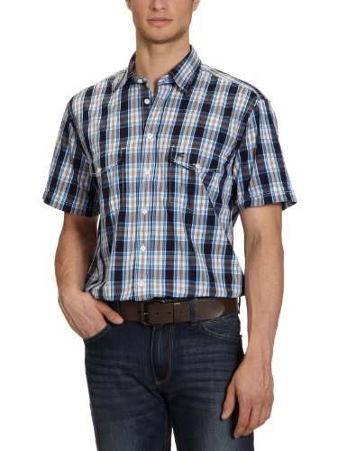 Camel Active Herren Freizeithemd Regular Fit, kariert 296155, Gr. 56 (XXL), Blau (18 navy) Preisvergleich