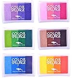 Rainbow Ink Pad Sets WITH FREE GIFT INCLUDED - 24 Shades Of Beautiful Water-Based Colors For All Ages & Infinite Uses